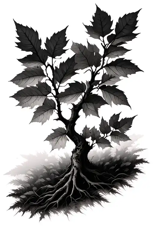 Realistic Elm Tree Leaves Blowing