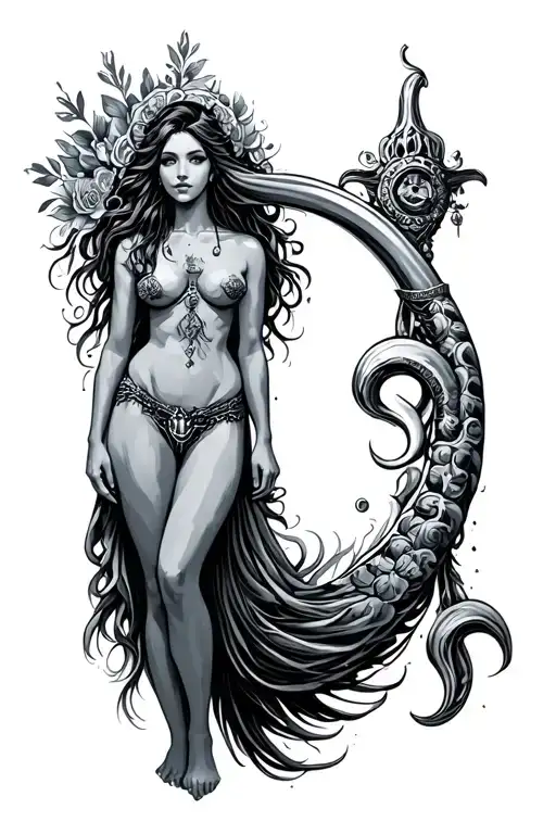 Aquarius Woman Standing