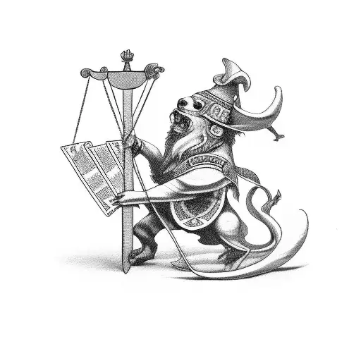 Law Libra With Gambling Theme