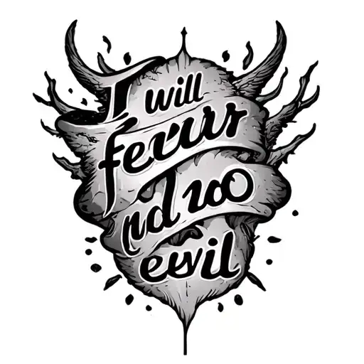 Bible Verse I Will Fear No Evil