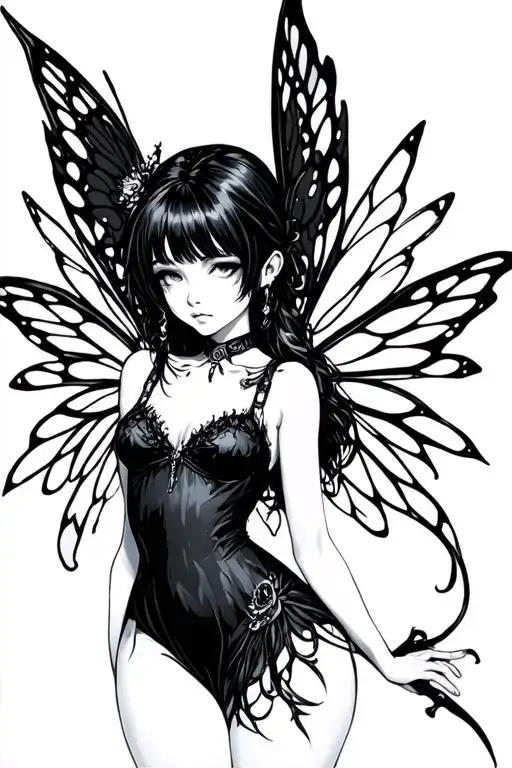 Fairy Goth Anime Only Lines