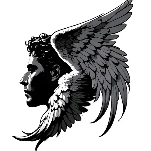 Wing Or Male Angel With Wing Attached