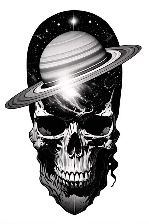 Saturn Nebula Tri Skull Surrounded