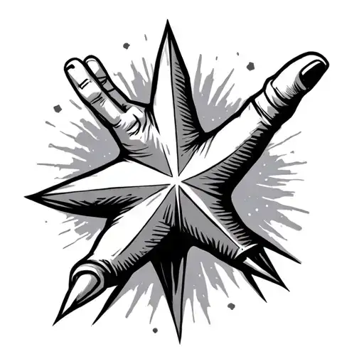 Shooting Star With Fingers Crossed