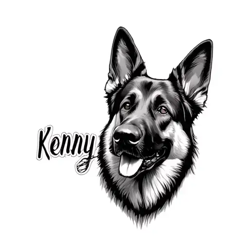 German Shepherd Whose Name Is Kenny