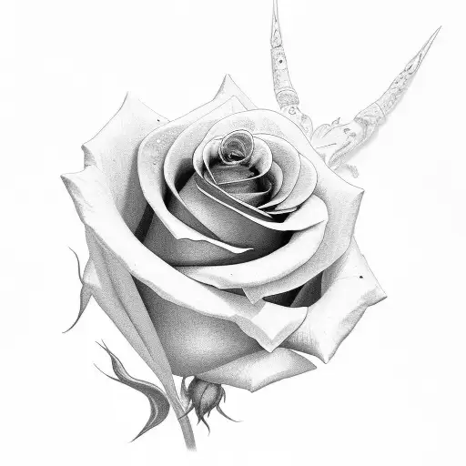 Rose With Ember Pedals