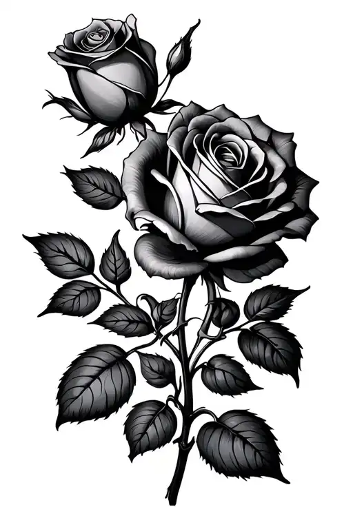 Rose Intertwined Representing The Client's