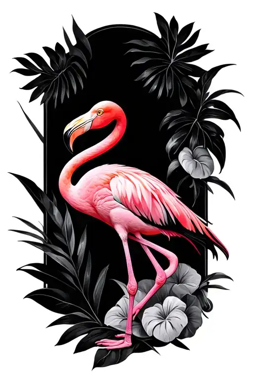 Extravagant Pink Flamingo