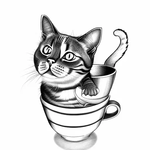 A Cat Named Latte Including Latte Cup