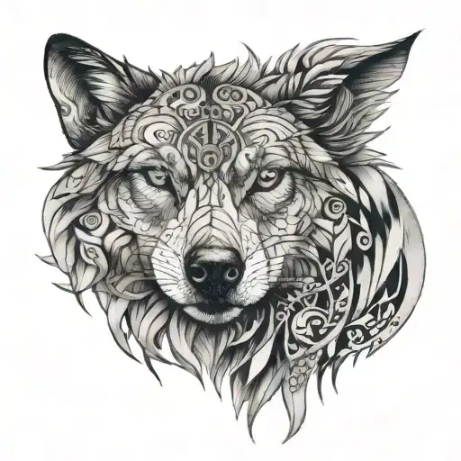 A Wolf Made Of Intricate Book Pages Howling At The Moon