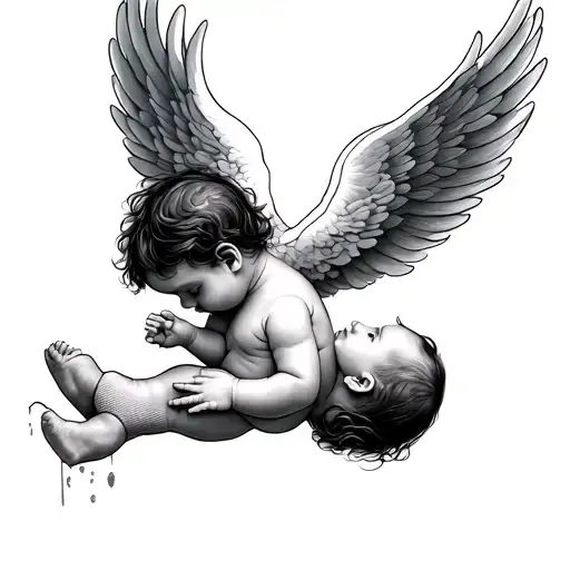 Baby Looking Down From Heaven