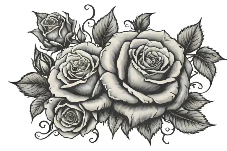 Roses With Initial Hd Details