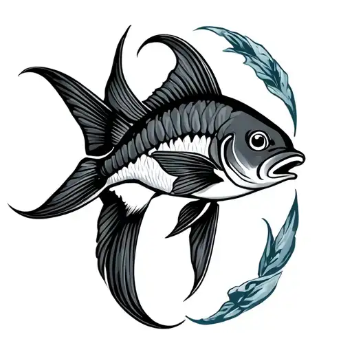 Agrological Sign Fish With A Symbolism Of Friendship