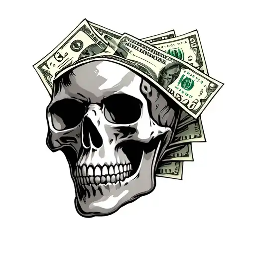 Skull Money Hustle For A Dollar Til I Run Into A Pot Of Gold