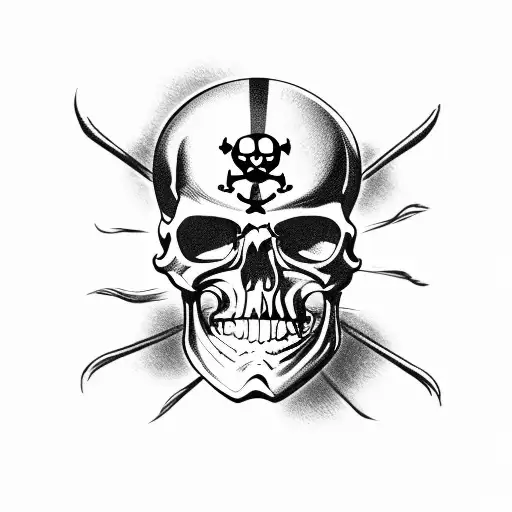 Pirate Skull And Bones Flag Dia Dos Muertos