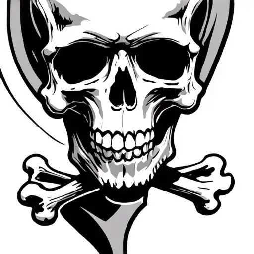 Calvaria Skull Crossbones