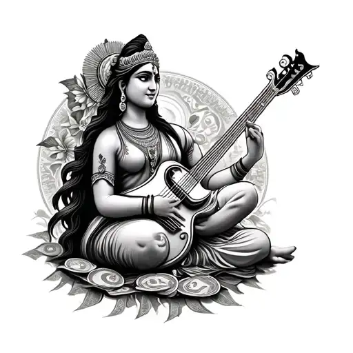 Goddess Saraswati And Money