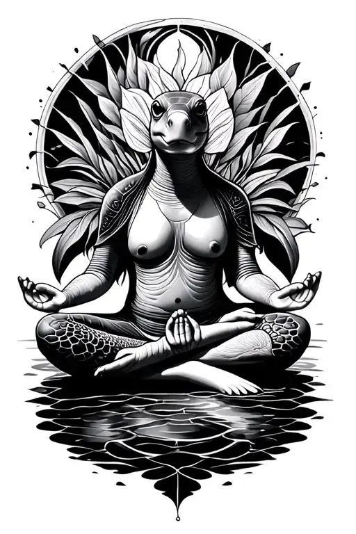 Turtle Meditating
