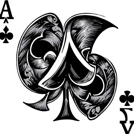 Ace Of Clubs Card