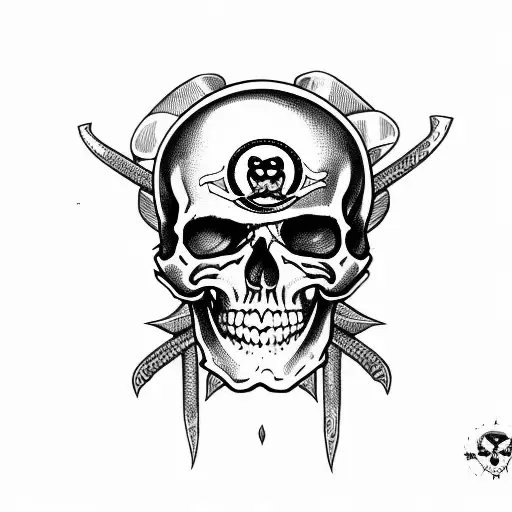 Pirate Skull And Bones Flag Dia Dos Muertos