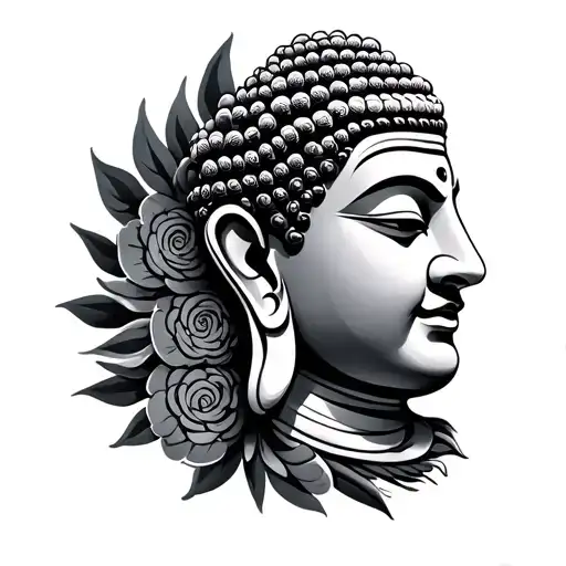 Maori Tatoo Buddha Right Bried