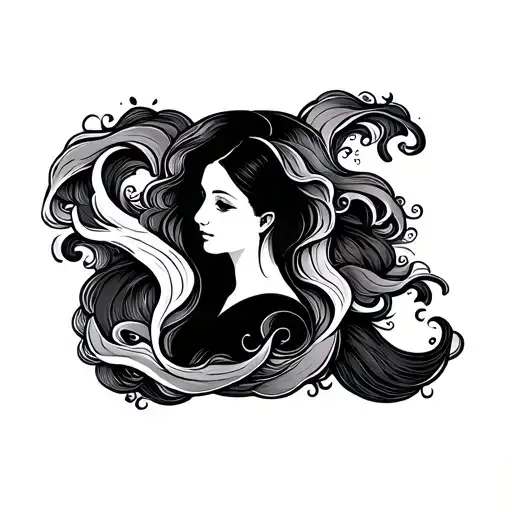 Letter Sister With Waves Forming