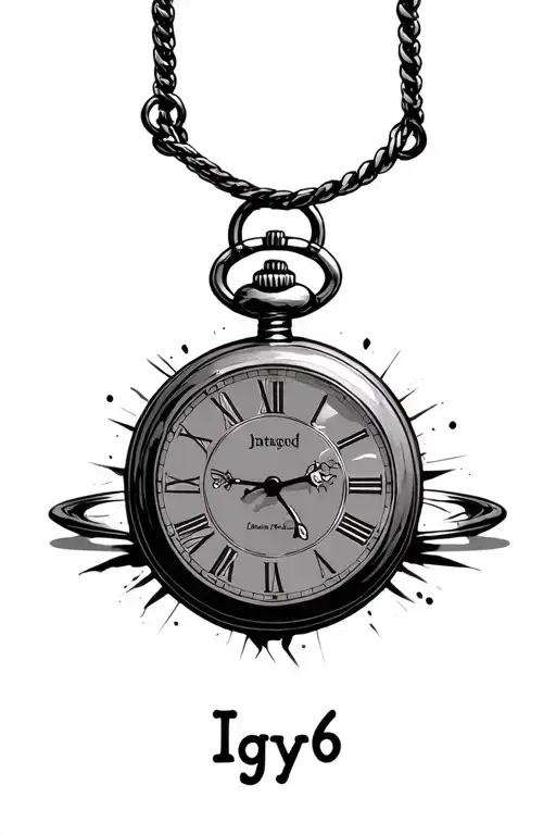 Pocket Watch And A Phrase 'Igy6'