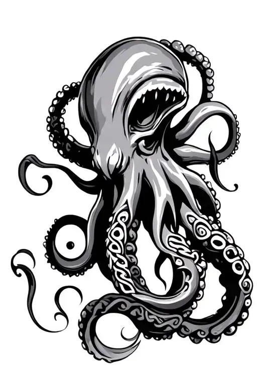 Celtic Octopus Or Kraken