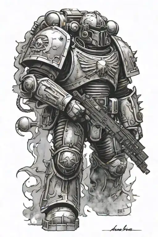 Warhammer 40K Space Marine Dark Side
