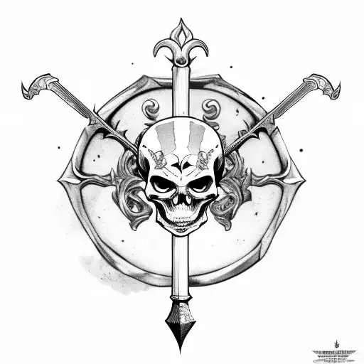 Skeleton Body With Sword