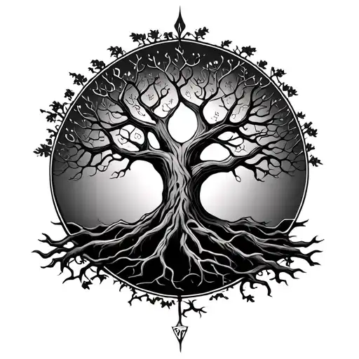 Yggdrasill Tree Of Life And Death