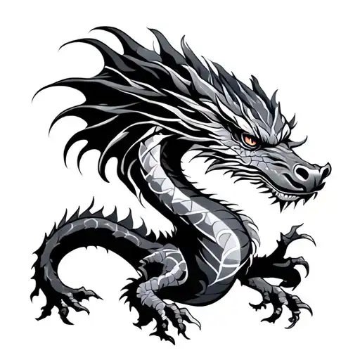Dragon Tattoo Color