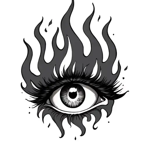 Fire And Eyes