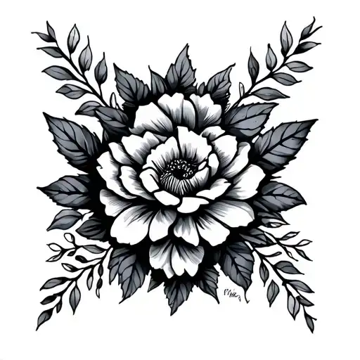 Phanter Flowers Ans Lettering