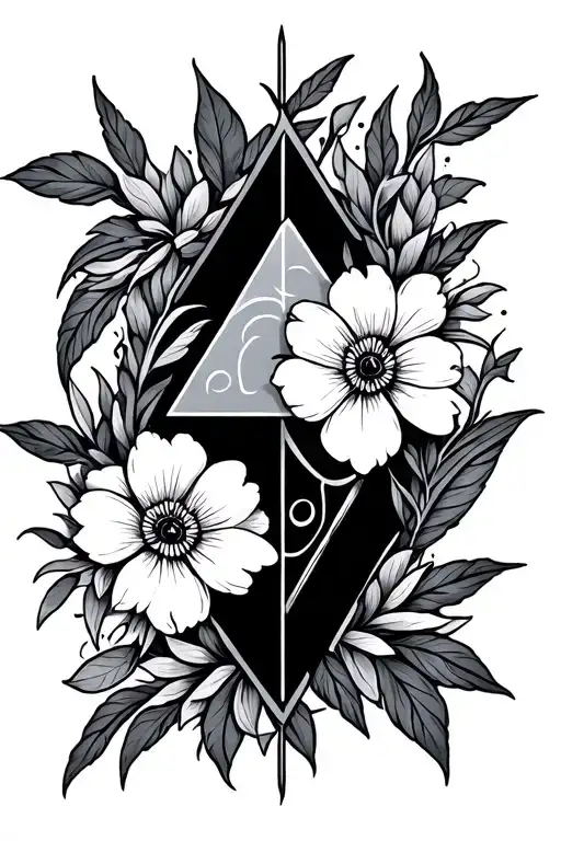 Floral Triforce Fineline