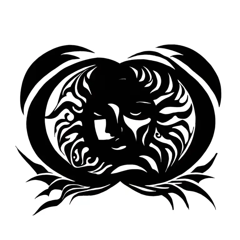 Sun And Moon Tribal