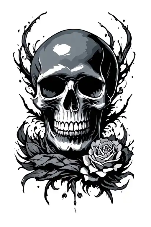 Sigilism Dark Skull Surrounded