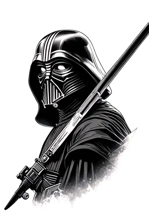 A Mashup Of Vessel From Sleep Token And Kylo Ren From Star Wars