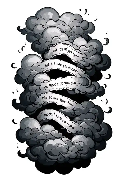 Clouds With Ghetto Gospel Verse Wrapped