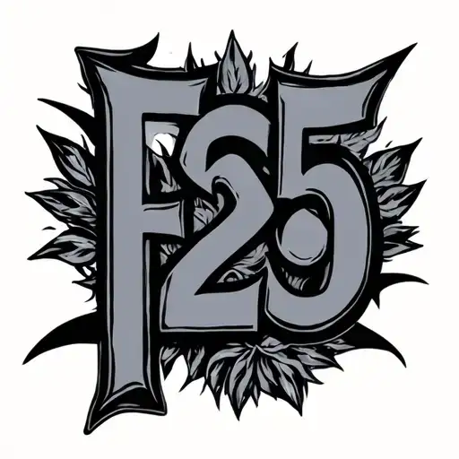 Lettering Of F25