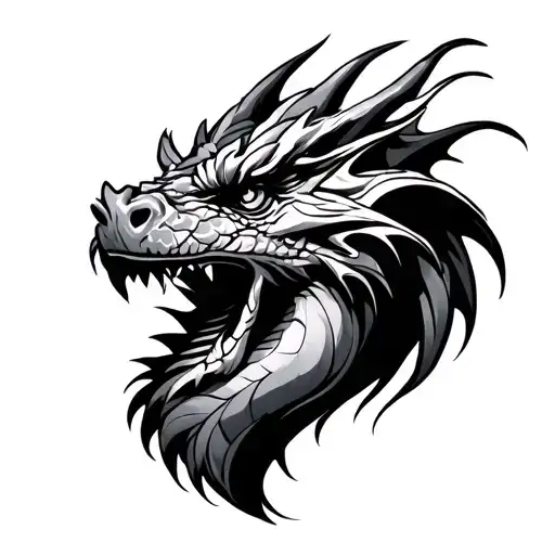 Welsh Dragon Portrait