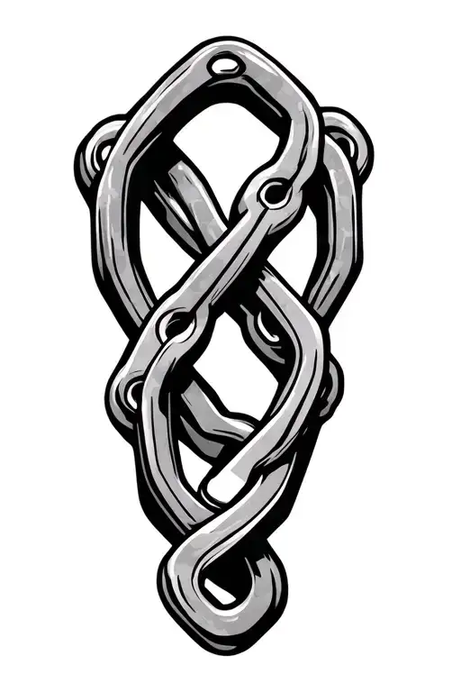 Mountain Bike Chain Infinity Sign