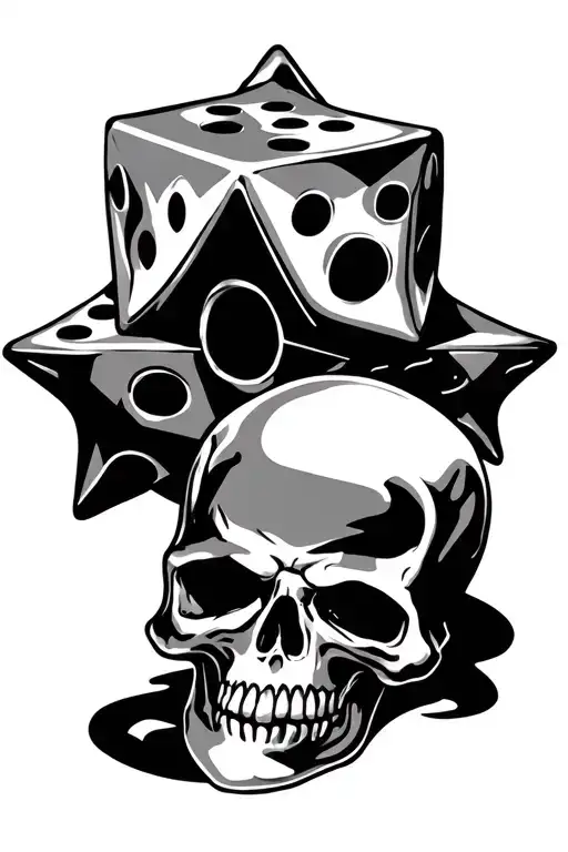 Stars And Dice With Skulls