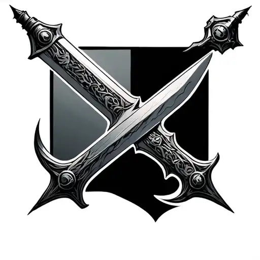 Dark Fantasy Concept Of A Machine Sword