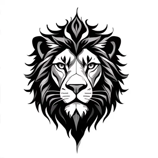 Sacred Geometry Lion