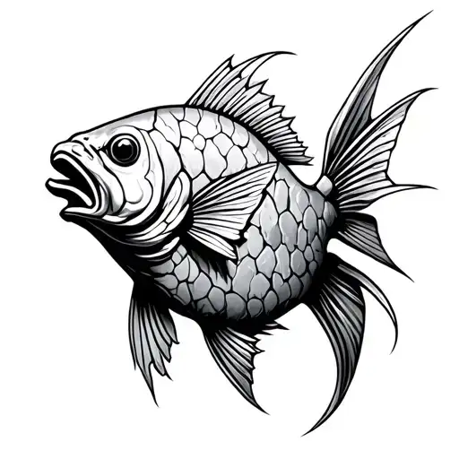 Stone Arrowhead Fish