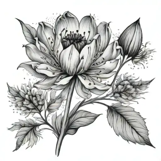 Tulip And Dandelion Blowing