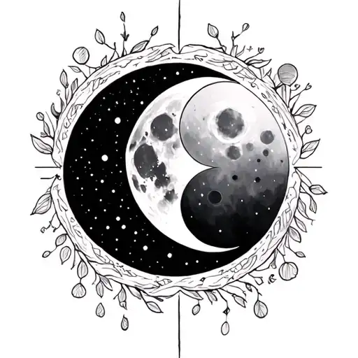 Psalm 8 With Moon Phase Design