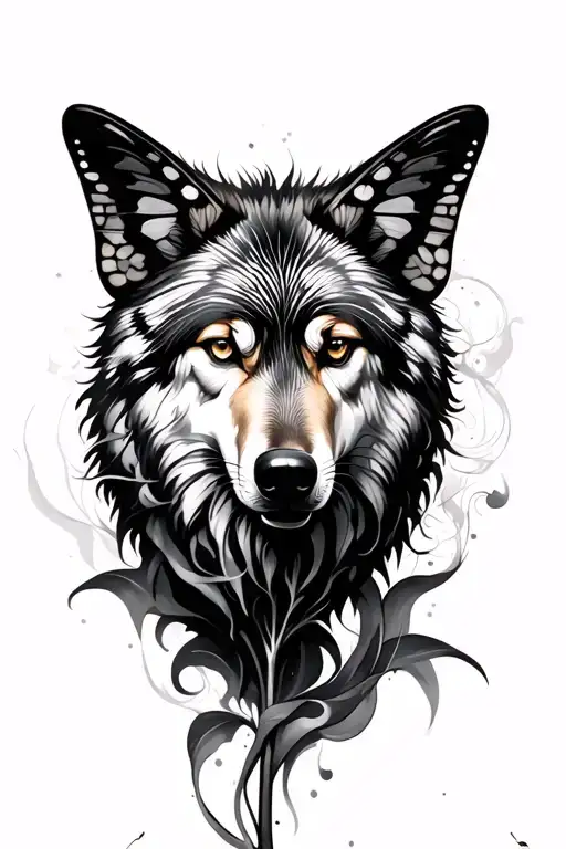 Dandilion Smoke Butterfy Wolf