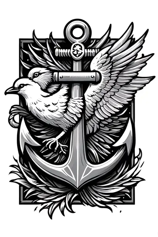 Anchor And Bird